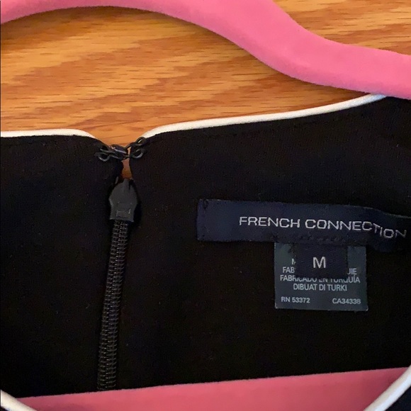 NWOT French Connection black peplum top - Picture 6 of 7